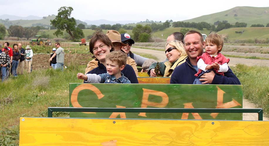 Capay Organic Farm tractor ride